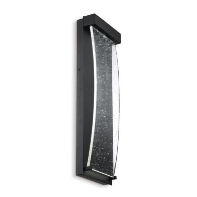 Portside Modern Outdoor Wall Light Textured Black