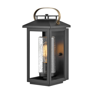 Priorswood Traditional Outdoor Wall Lantern in Black