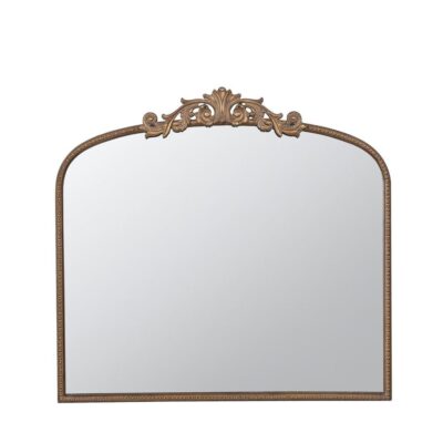 Provencelle French Provincial Arched Overmantel Mirror Gold