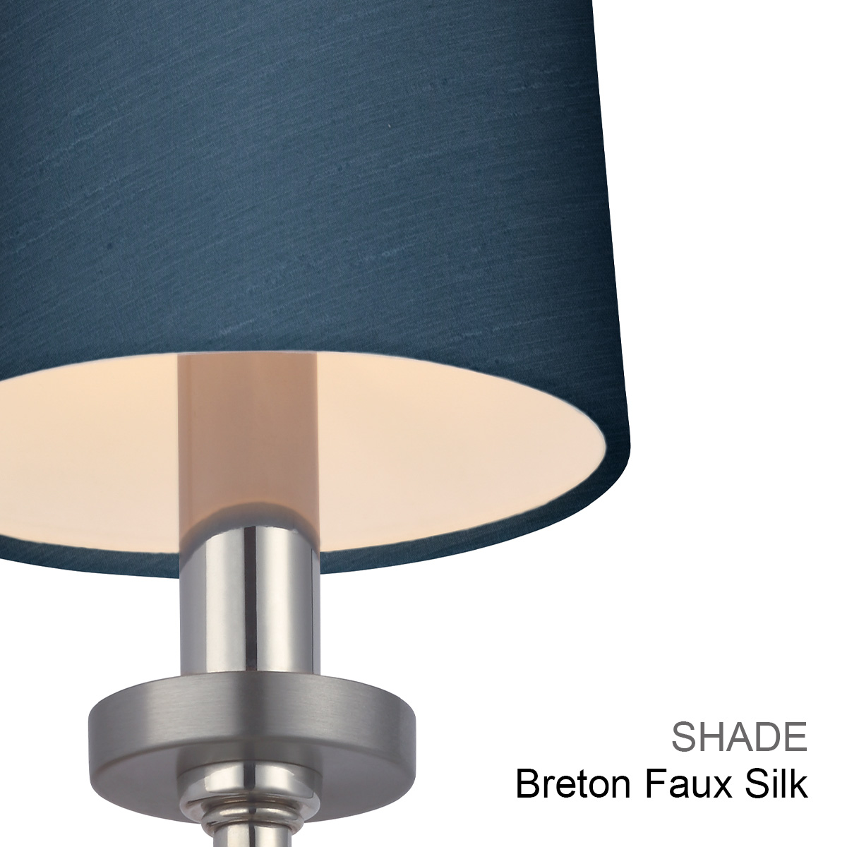 Quaywood Hamptons Wall Light Polished Chrome with Black Faux Silk Shade Quaywood Hamptons Wall Light Polished Chrome with Black Faux Silk Shade
