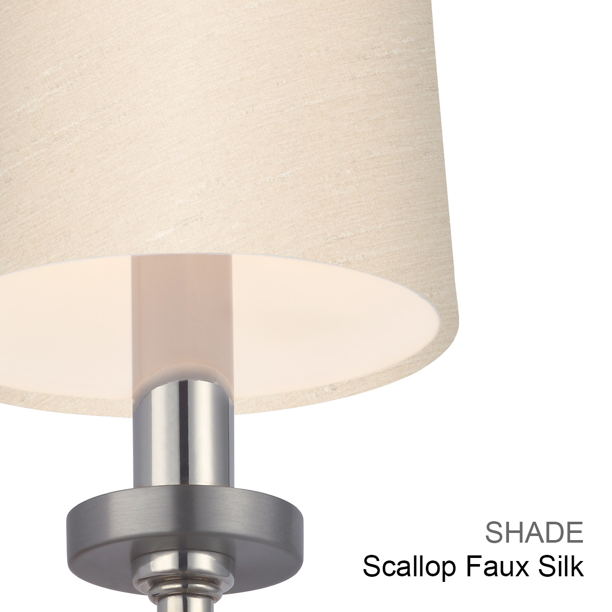 Quaywood Hamptons Wall Light Polished Chrome with Black Faux Silk Shade Quaywood Hamptons Wall Light Polished Chrome with Black Faux Silk Shade