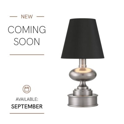 Ravelston Traditional Cordless Table Lamp Brushed Nickel