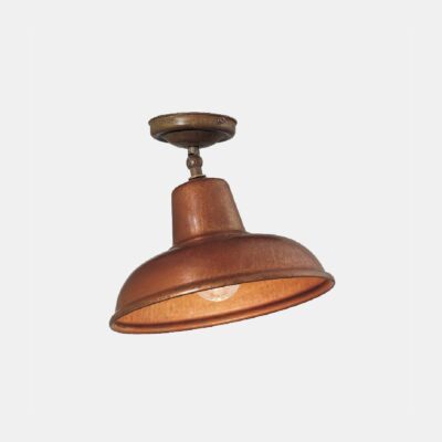 Ravenna Industrial Copper Flush Mount Ceiling Light
