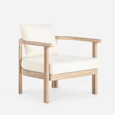 Ravensbourne Hamptons Outdoor Armchair Weathered Eucalyptus