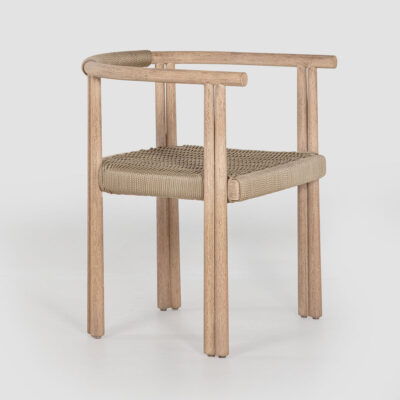 Ravensbourne Hamptons Outdoor Dining Armchair Beige Rope