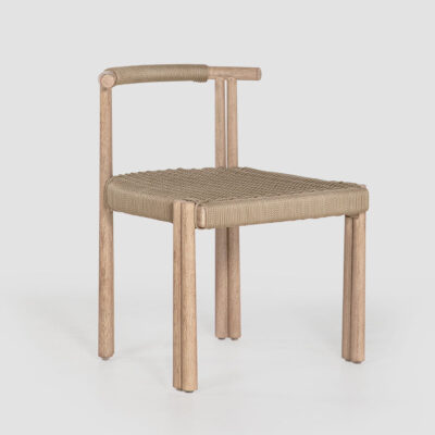 Ravensbourne Hamptons Outdoor Dining Chair Beige Rope