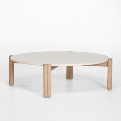 Ravensbourne Hamptons Round Outdoor Coffee Table Beige