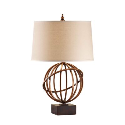 Ravensdale Hamptons Open Globe Table Lamp Firenze Gold