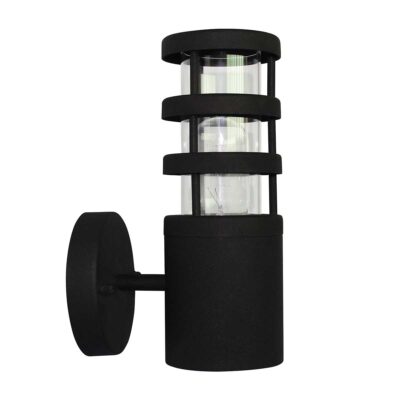 Ravenshall Coastal Black Stainless Steel Outdoor Wall Lantern
