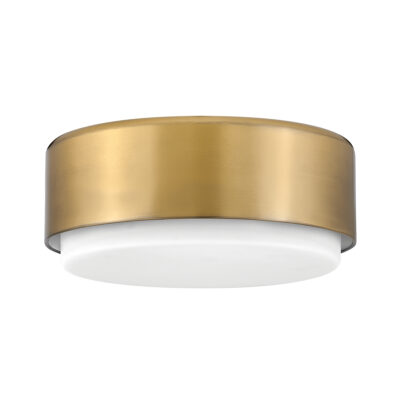 Ravensmoor Drum Flush Mount Ceiling Light Lacquered Brass