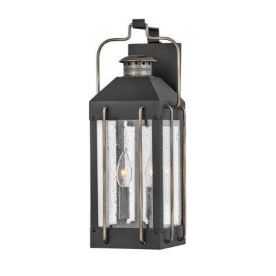 Ravensworth Traditional Wall Lantern Textured Black With Burnished Bronze