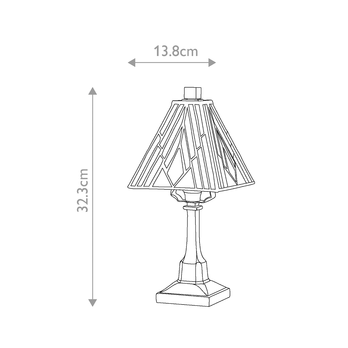 Redbourne Tiffany Style Small Table Lamp Vintage Bronze Redbourne Tiffany Style Small Table Lamp Vintage Bronze