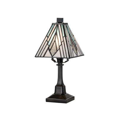 Redbourne Tiffany Style Small Table Lamp Vintage Bronze