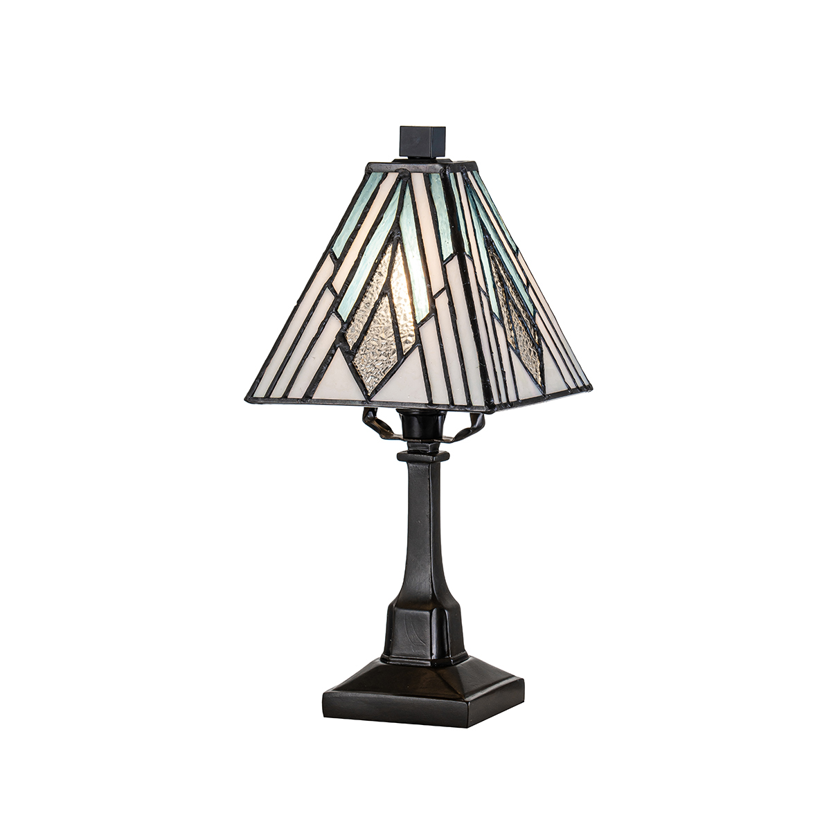 Redbourne Tiffany Style Small Table Lamp Vintage Bronze