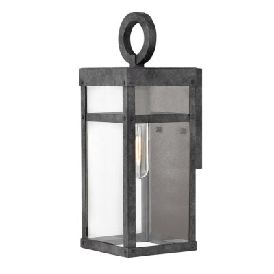 Redgate Gate Hamptons Outdoor Wall Light Aged Zinc