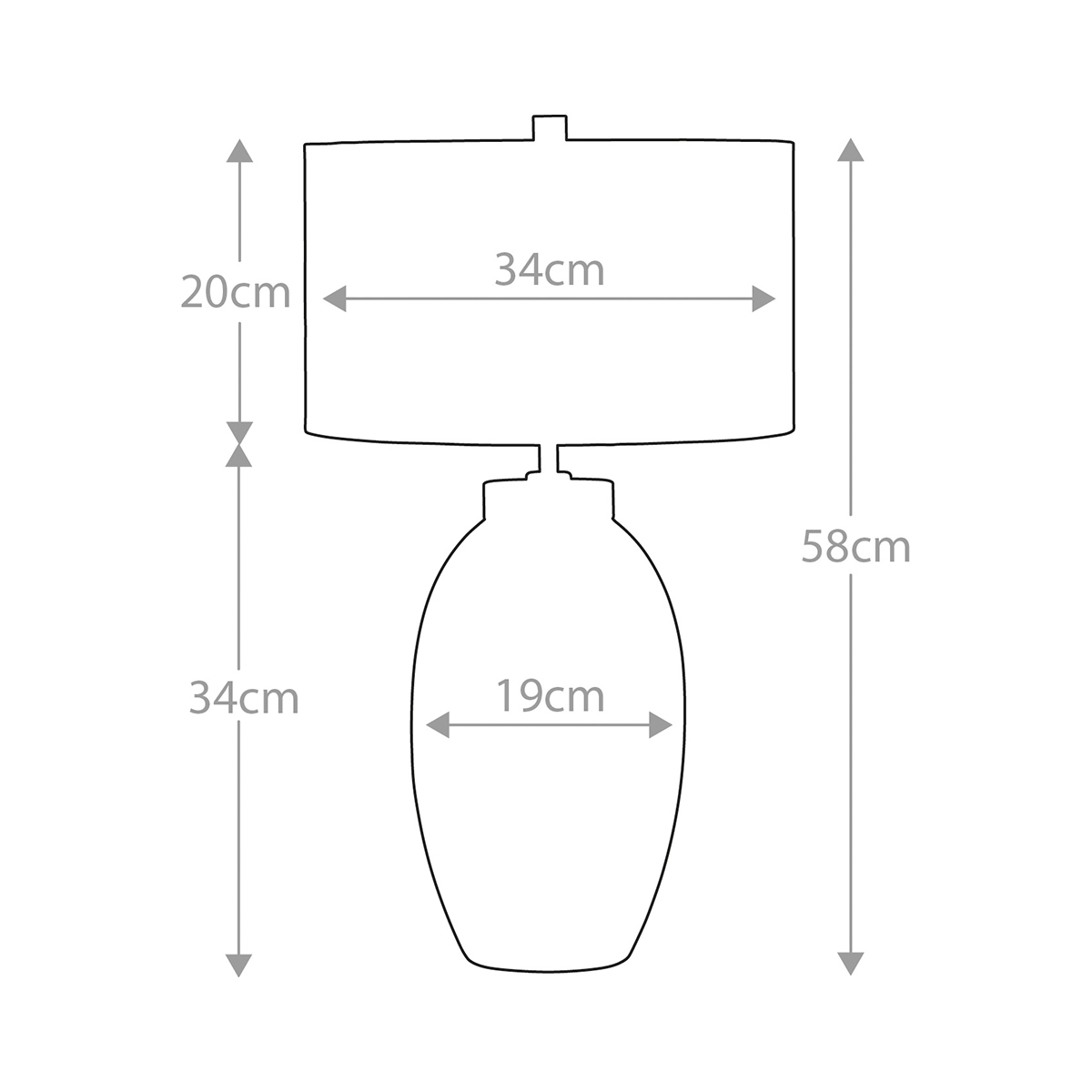 Redgate Table Lamp Cream Ceramic with Chrome Neck Redgate Table Lamp Cream Ceramic with Chrome Neck