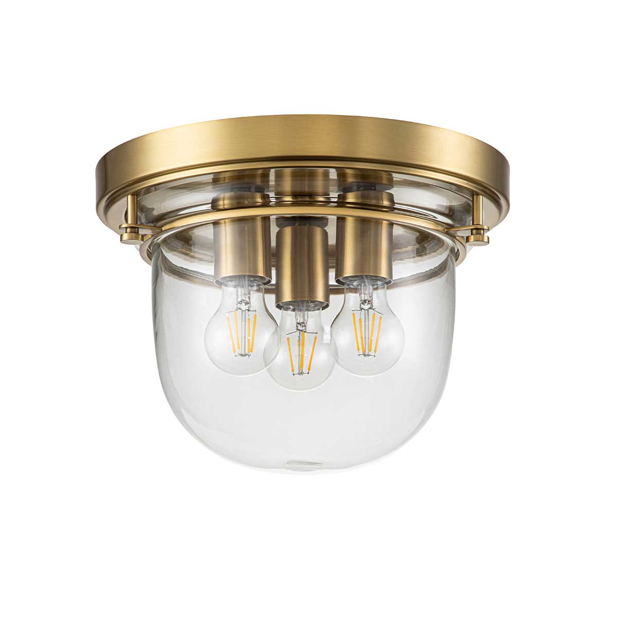 Reedvale Heritage Ceiling Flush Brushed Brass Reedvale Heritage Ceiling Flush Brushed Brass