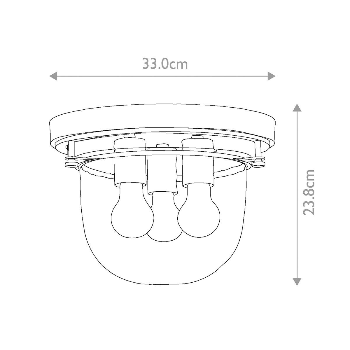 Reedvale Heritage Ceiling Flush Brushed Brass Reedvale Heritage Ceiling Flush Brushed Brass