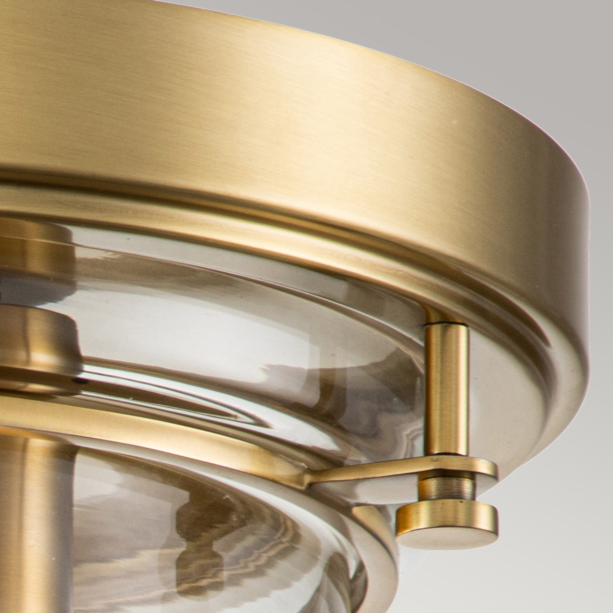 Reedvale Heritage Ceiling Flush Brushed Brass Reedvale Heritage Ceiling Flush Brushed Brass — detail view