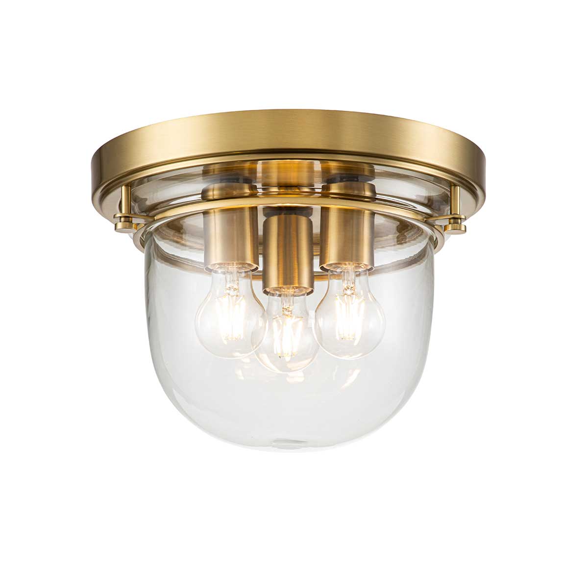 Reedvale Heritage Ceiling Flush Brushed Brass