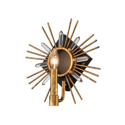 Regal Sovereign Contemporary Sunburst Wall Light Gold Leaf