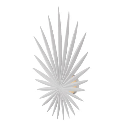 Regency Palm Artistic Wall Light Gesso White