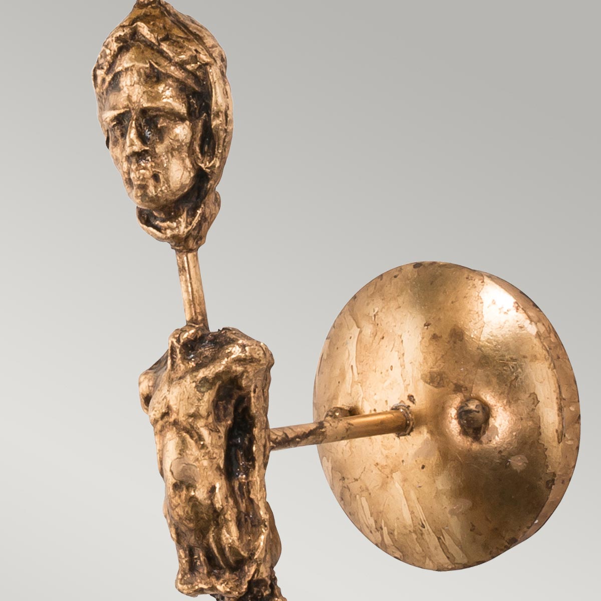 Relicwood Sculptural Wall Light Aged Gold Relicwood Sculptural Wall Light Aged Gold — detail view