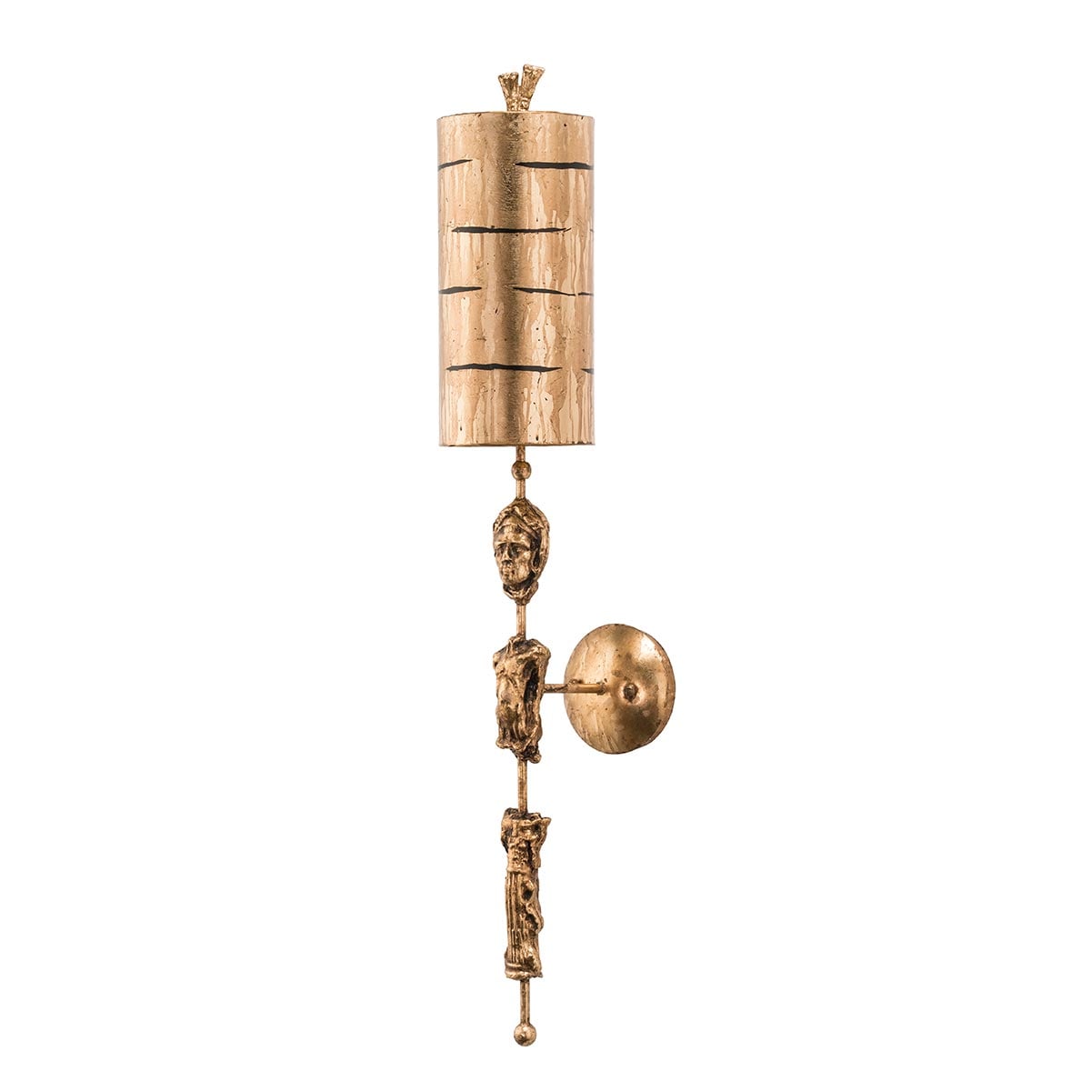 Relicwood Sculptural Wall Light Aged Gold