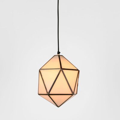 Renfield Heritage Faceted Glass Ceiling Pendant Brass