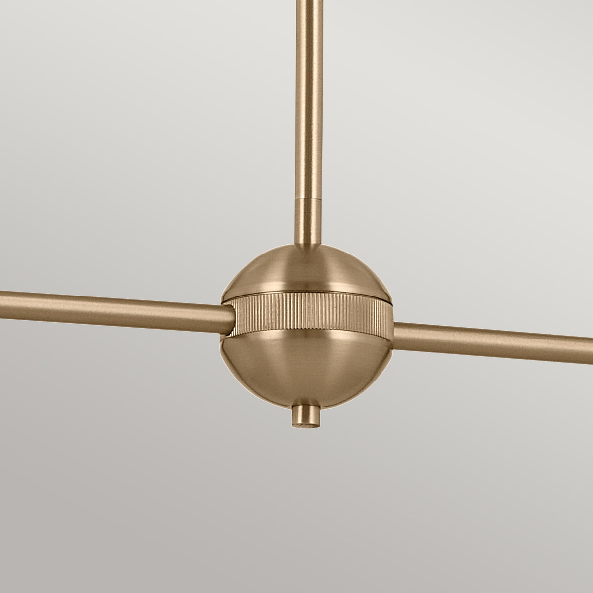 Ridgemont Contemporary Two Arm Linear Chandelier Champagne Bronze and Black Ridgemont Contemporary Two Arm Linear Chandelier Champagne Bronze and Black — detail view