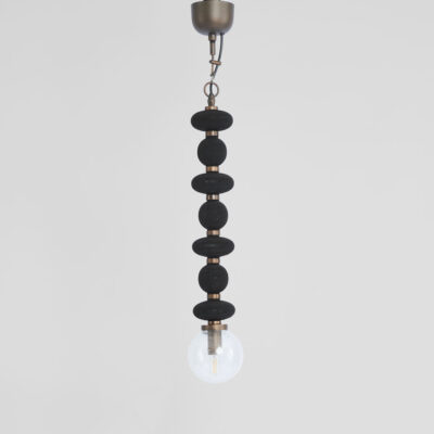 Ridgewell Heritage Stacked Disc Pendant Light Black