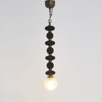 Ridgewell Heritage Stacked Disc Pendant Light Black