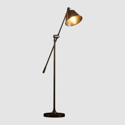 Rivenhall Industrial Floor Lamp Antique Brass