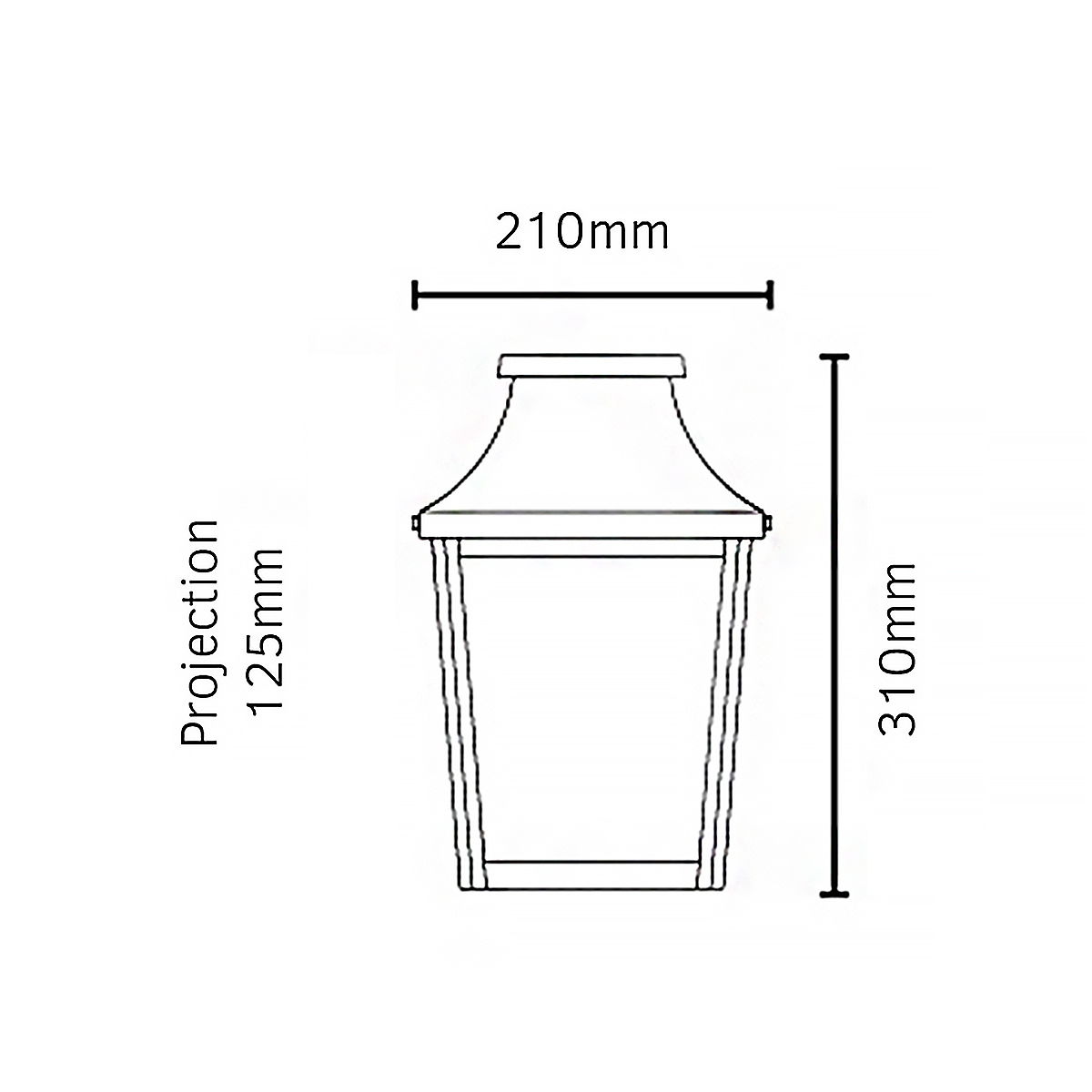 Riverbank Quarter Traditional Half Lantern Outdoor Wall Light Copper Riverbank Quarter Traditional Half Lantern Outdoor Wall Light Copper