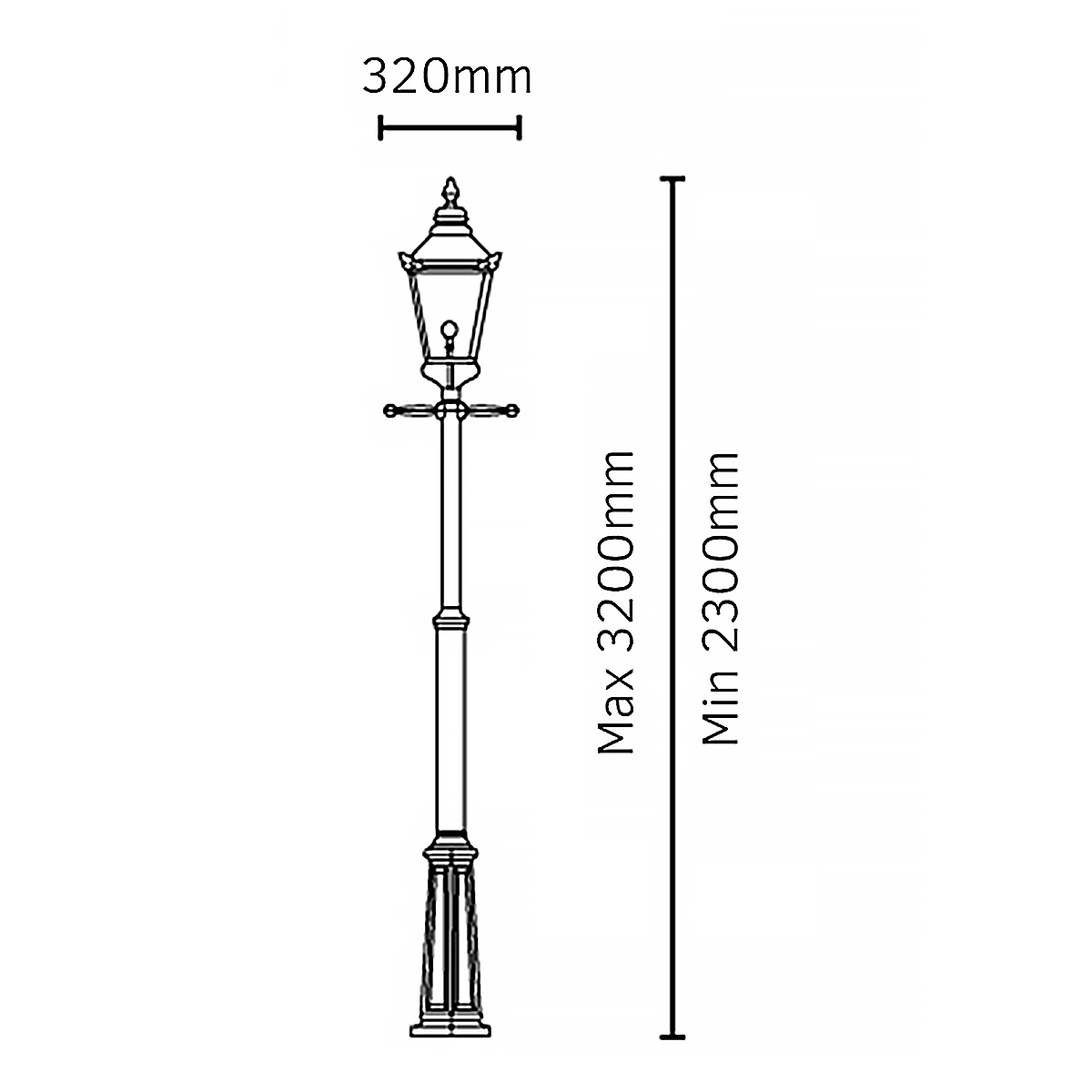 Riverbank Quarter Traditional Outdoor Lamp Post Copper & Black Riverbank Quarter Traditional Outdoor Lamp Post Copper & Black