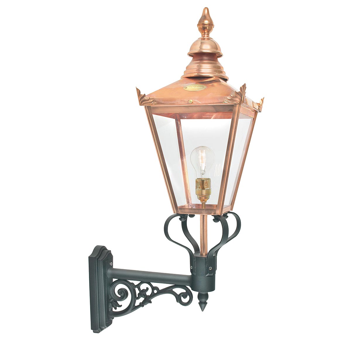 Riverbank Quarter Traditional Outdoor Wall Lantern Copper