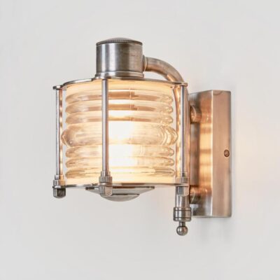 Riverly Nautical Outdoor Wall Light Antique Silver