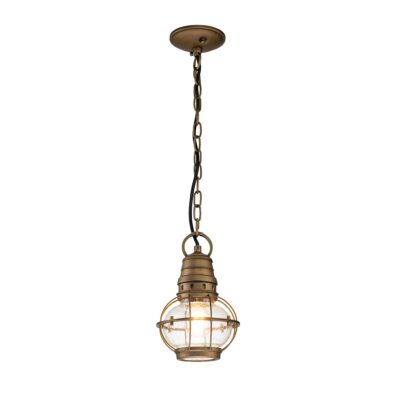 Riverstone Crossing Nautical Chain Lantern Natural Brass
