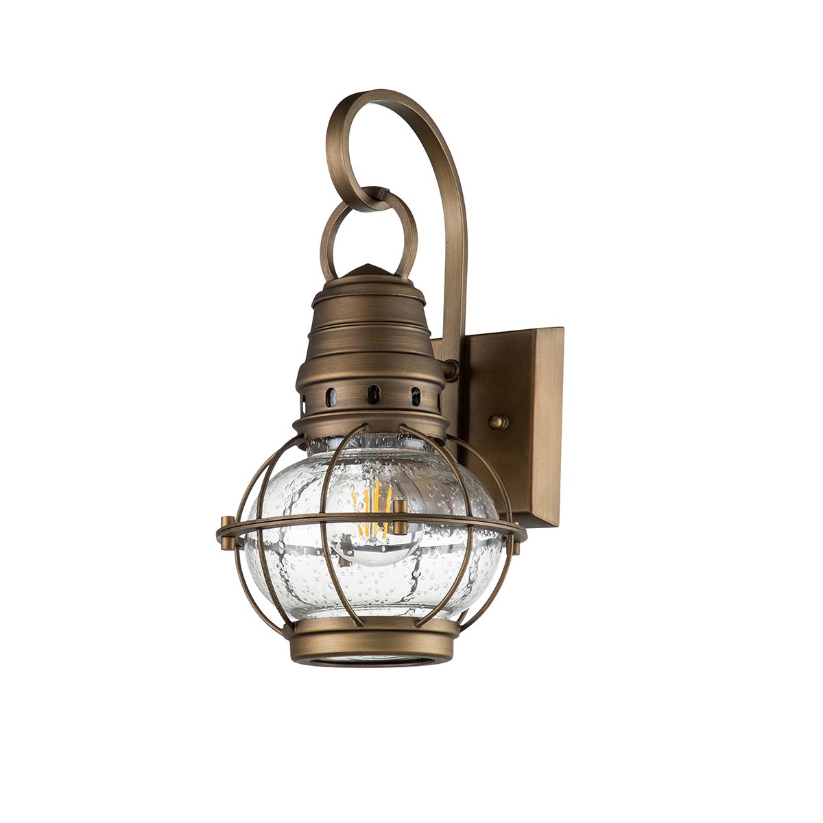Riverstone Crossing Nautical Outdoor Wall Lantern Natural Brass Riverstone Crossing Nautical Outdoor Wall Lantern Natural Brass