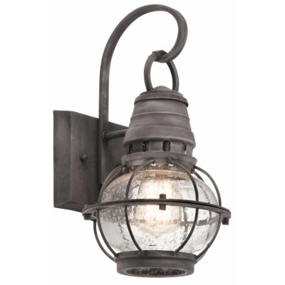 Riverstone Crossing Nautical Outdoor Wall Light Weathered Zinc