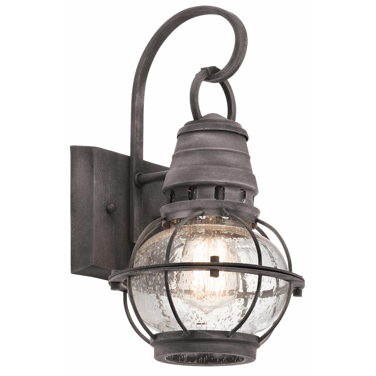 Riverstone Crossing Nautical Outdoor Wall Light Weathered Zinc