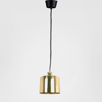 Riviera Heritage Style Small Brass Drum Ceiling Pendant