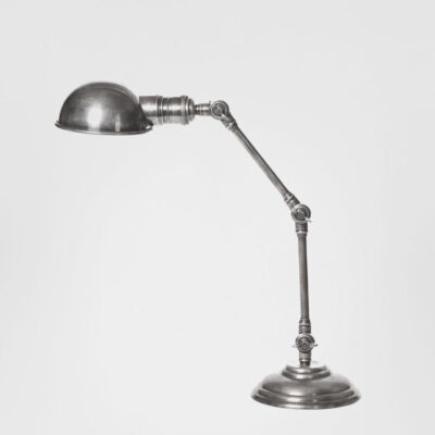 Rodmell Industrial Desk Lamp Antique Silver