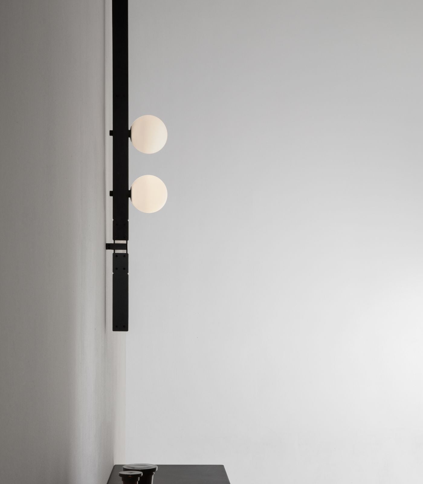 Rondelle Contemporary Modular Wall Light Matte Black and Frosted White Rondelle Contemporary Modular Wall Light Matte Black and Frosted White