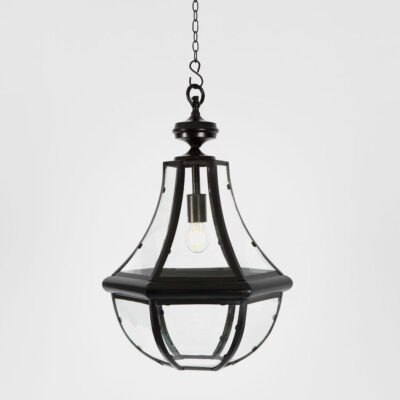 Roscommon Heritage Tear Drop Ceiling Pendant Black