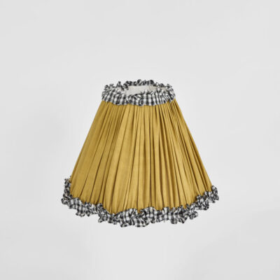 Rosecliff Hamptons Ruffle Tapered Lamp Shade Gold