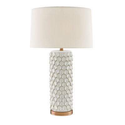 Rosemallow Hamptons Table Lamp Cream Antique Brass