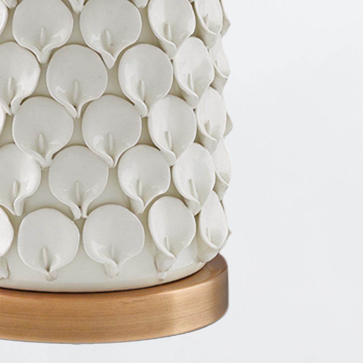 Rosemallow Hamptons Table Lamp Cream Antique Brass Rosemallow Hamptons Table Lamp Cream Antique Brass — detail view