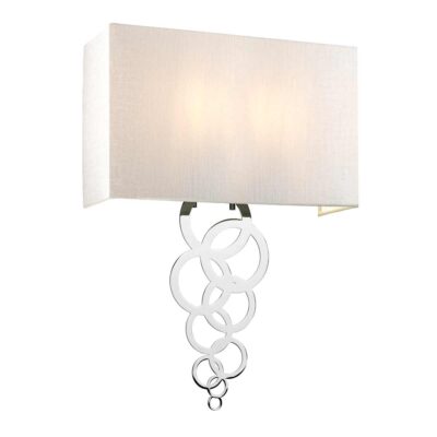 Rosemary Downs Hamptons Wall Light Polished Chrome