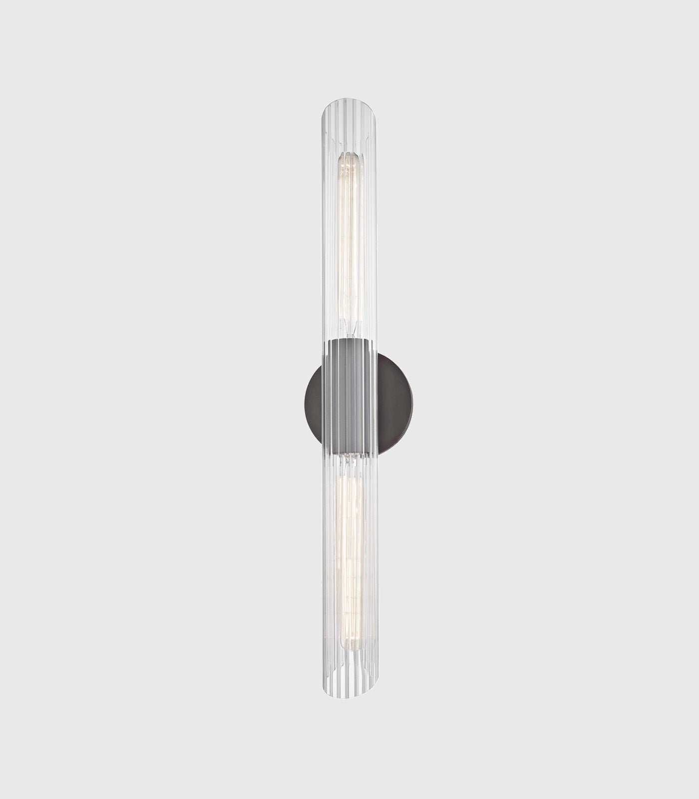 Rosemead Contemporary Wall Light Old Bronze and Clear